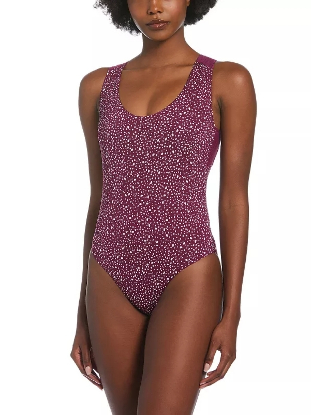 Nike Women's Water Dots Open Back One-Piece Swimsuit - Size Small